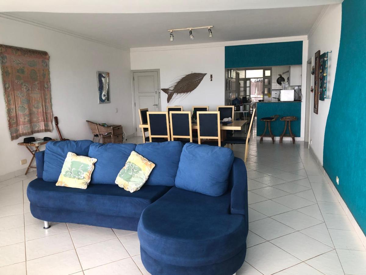 Apto enorme pé na areia, vista linda c/ academia e sauna Guarujá Extérieur photo
