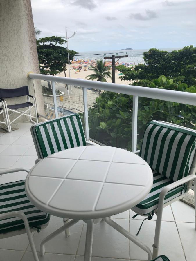 Apto enorme pé na areia, vista linda c/ academia e sauna Guarujá Extérieur photo